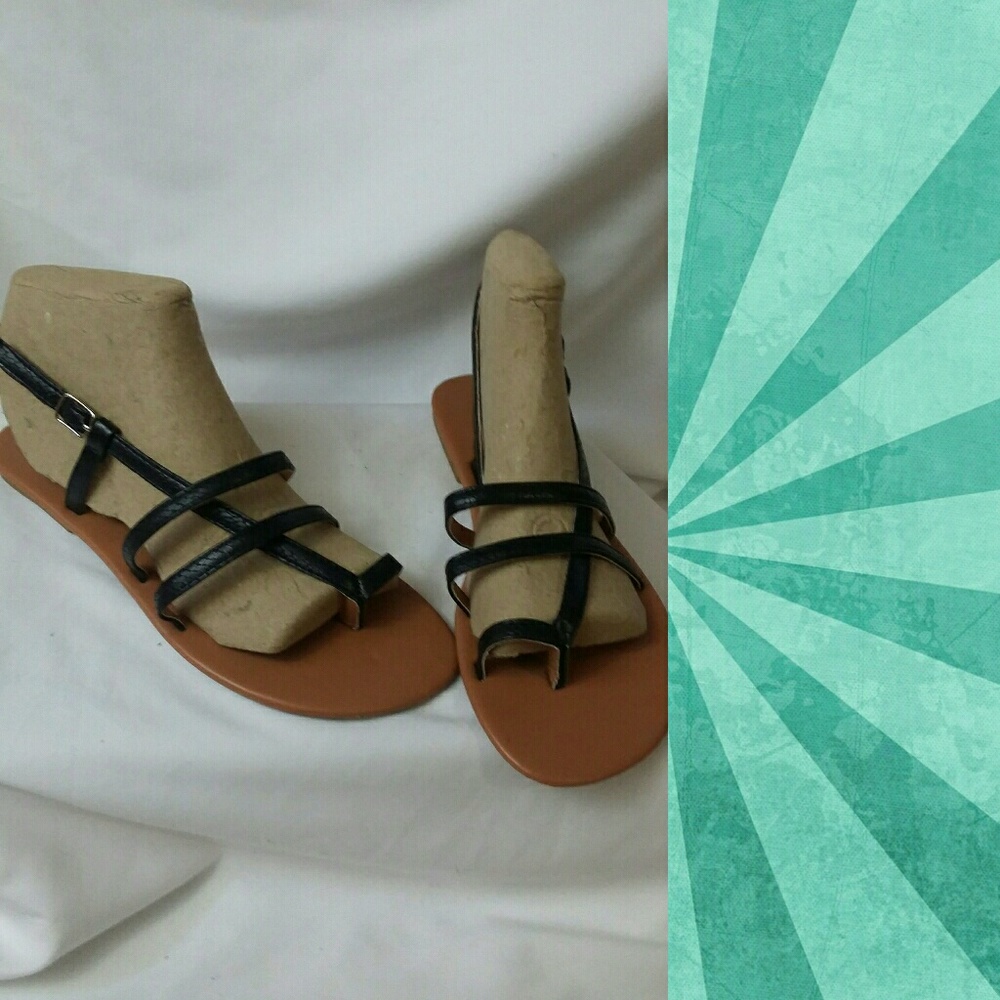 Black Strappy Sandals